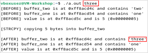 Program Output